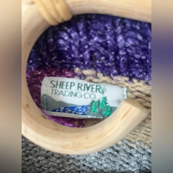 Handknit in Ecuador  Patchwork Knit cardigan - Picture 3 of 5